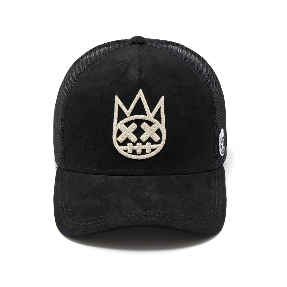 Cult's Logo Mesh Back Trucker Hat In Black