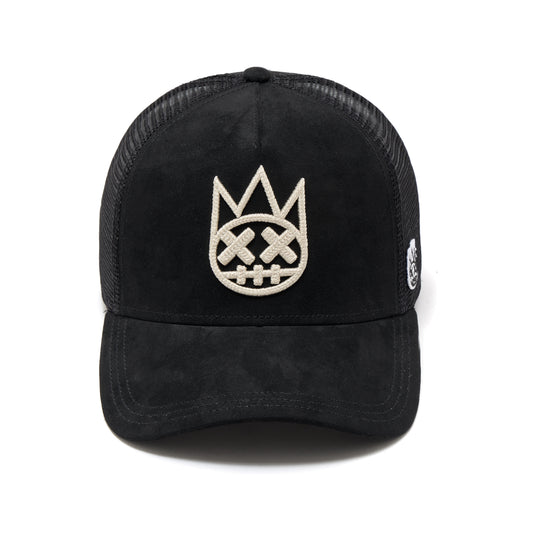 Cult's Logo Mesh Back Trucker Hat In Black