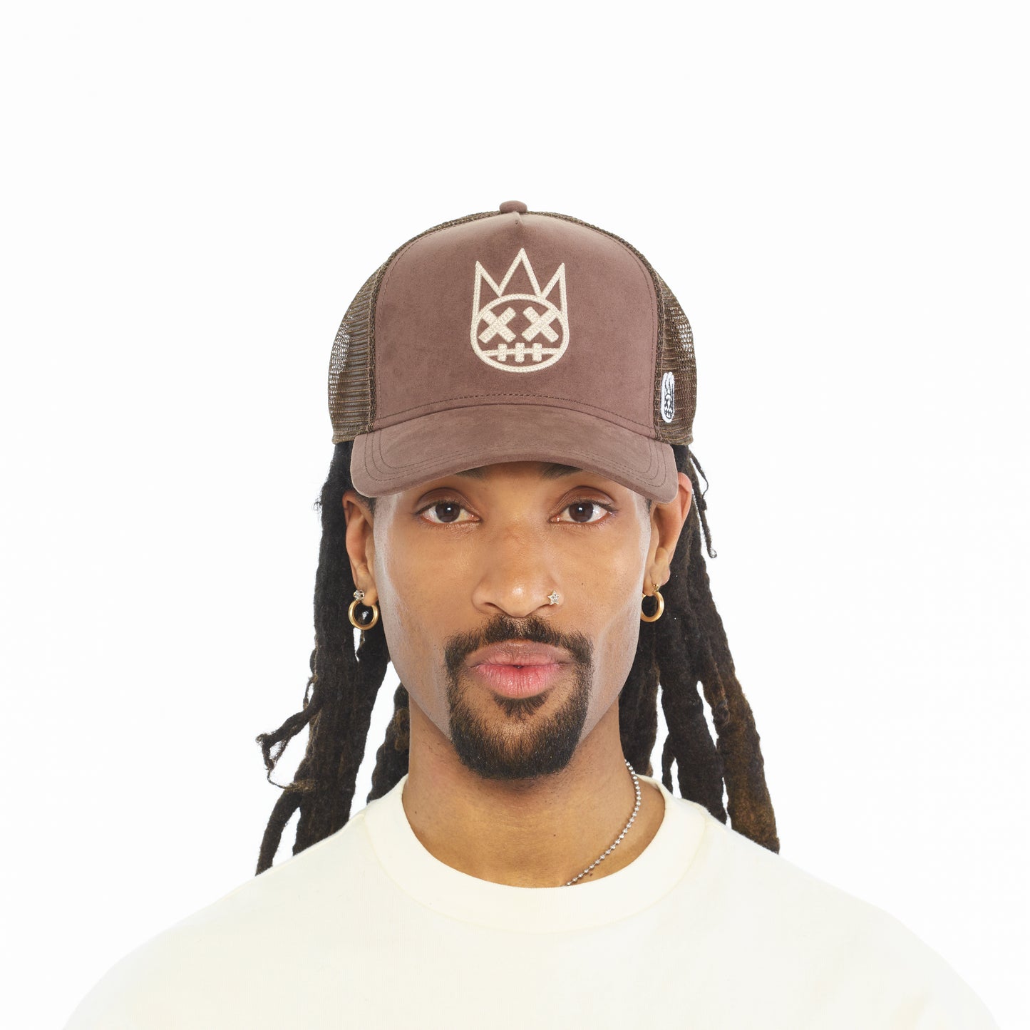 Cult's Logo Mesh Back Trucker Hat In Pinecone