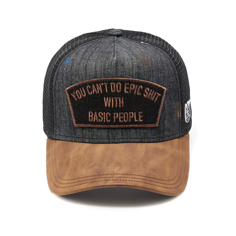 Cult's Mesh Back Trucker Hat "Cant Do Epic Shit" In Painter