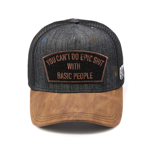 Cult's Mesh Back Trucker Hat "Cant Do Epic Shit" In Painter