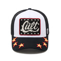 Cult's Mesh Back Trucker Hat "Stars" In White