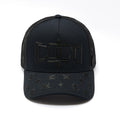 Cult's Mesh Back Trucker Hat "Rope Logo" In Black