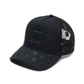 Cult's Mesh Back Trucker Hat "Rope Logo" In Black