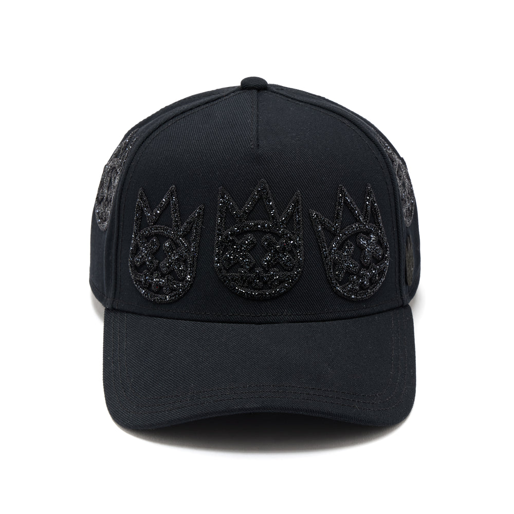 Cult X El Alfa A Frame Hat "Multi Black Crystal Logo" In Black
