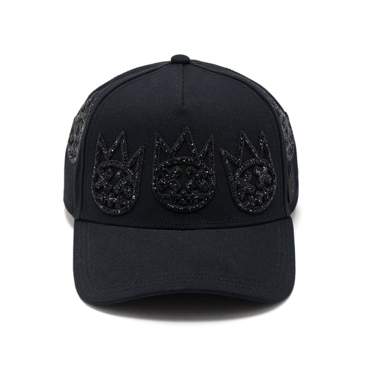 Cult X El Alfa A Frame Hat "Multi Black Crystal Logo" In Black