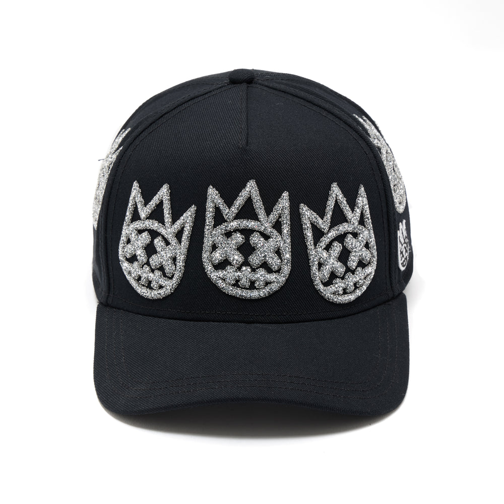 Cult X El Alfa A Frame Hat "Multi Crystal Logo" In Black