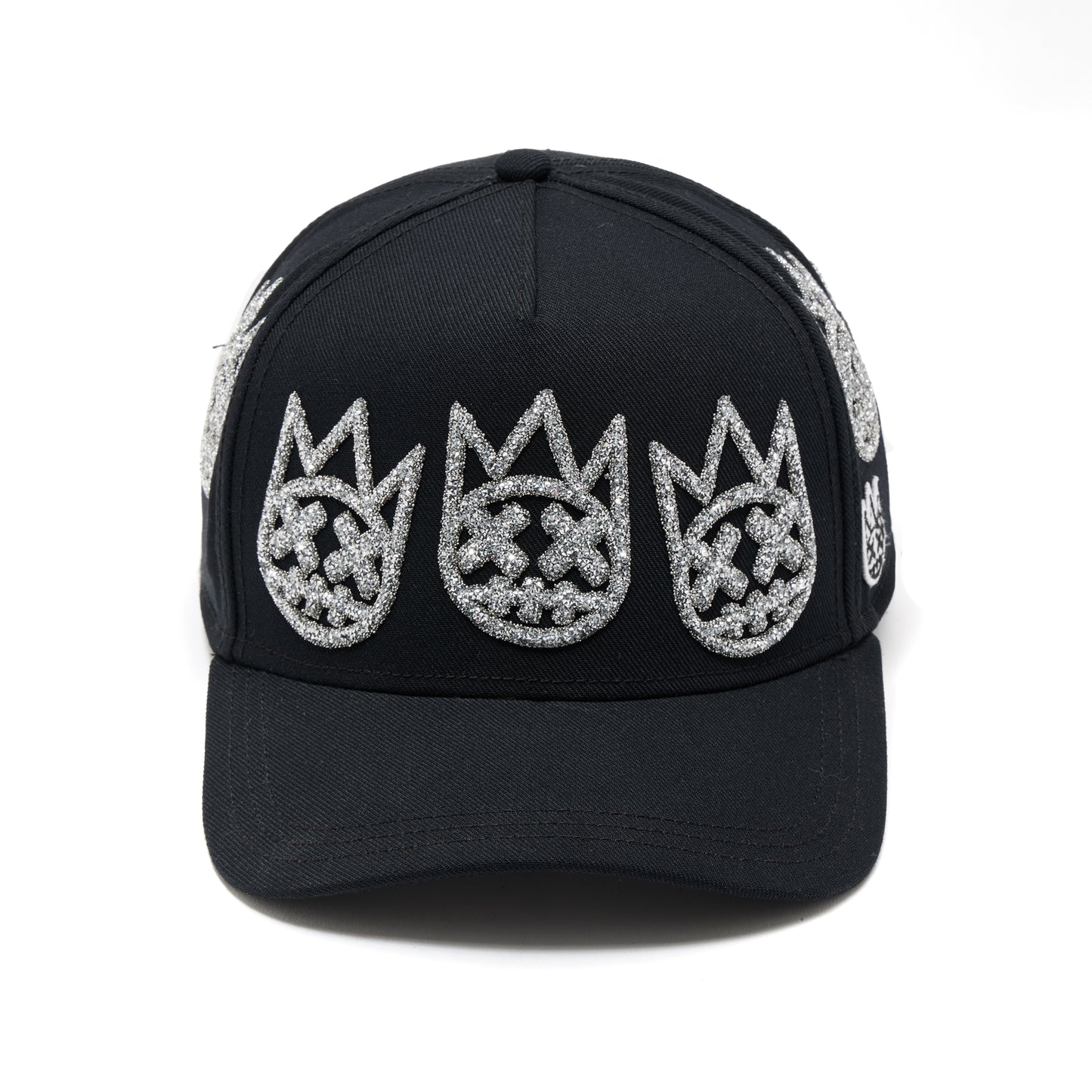 Cult X El Alfa A Frame Hat "Multi Crystal Logo" In Black