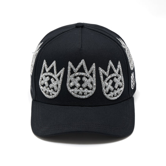 Cult X El Alfa A Frame Hat "Multi Crystal Logo" In Black