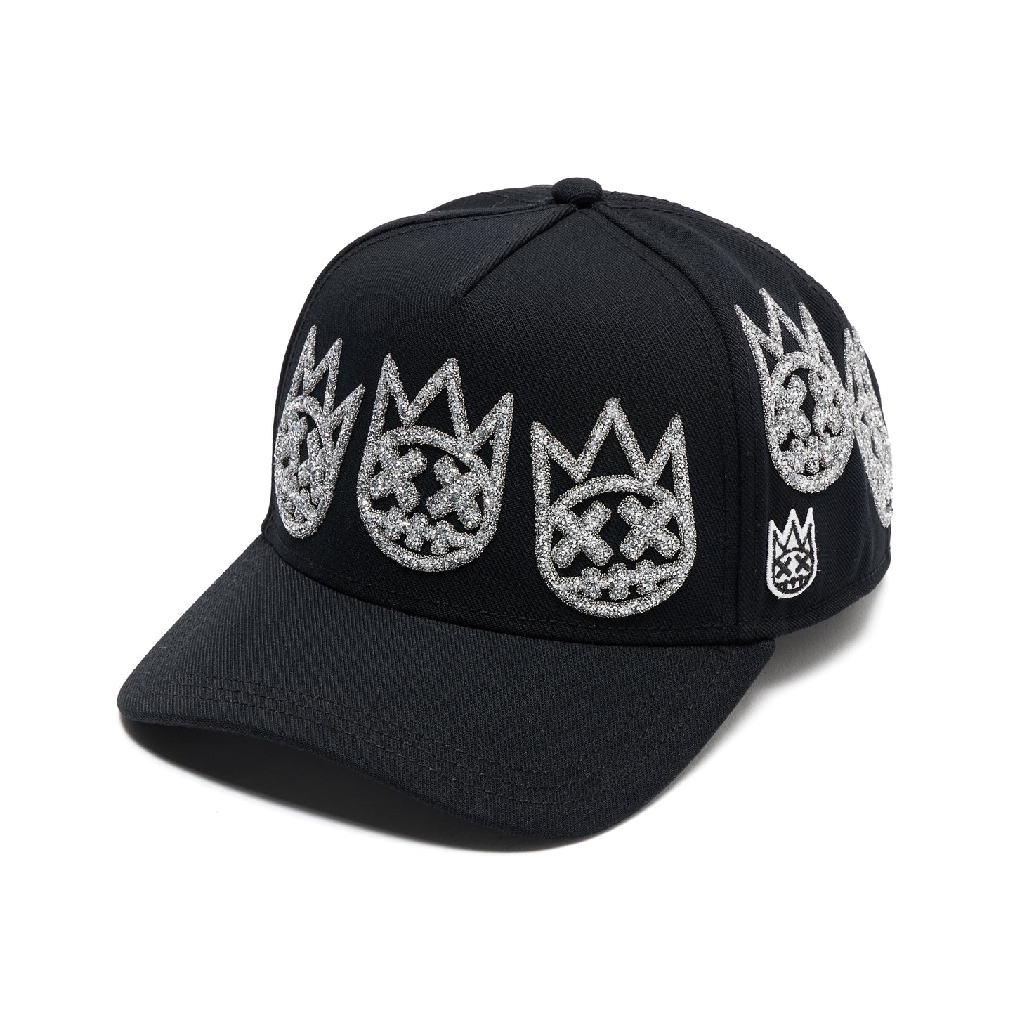 Cult X El Alfa A Frame Hat "Multi Crystal Logo" In Black