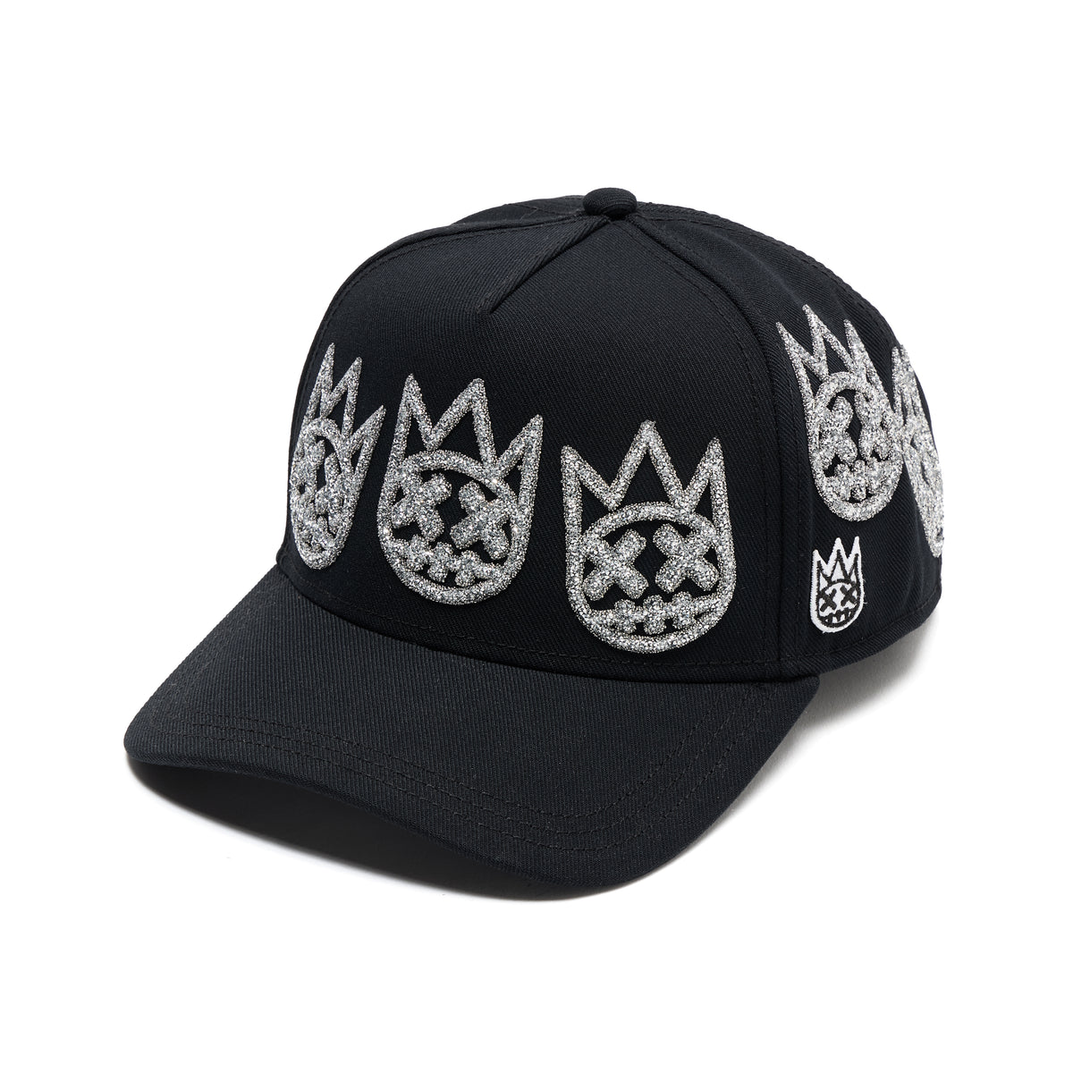 Cult X El Alfa A Frame Hat "Multi Crystal Logo" In Black