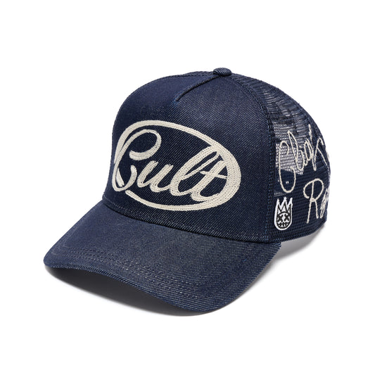 Cult's Mesh Back Trucker Hat "Community" In Raw