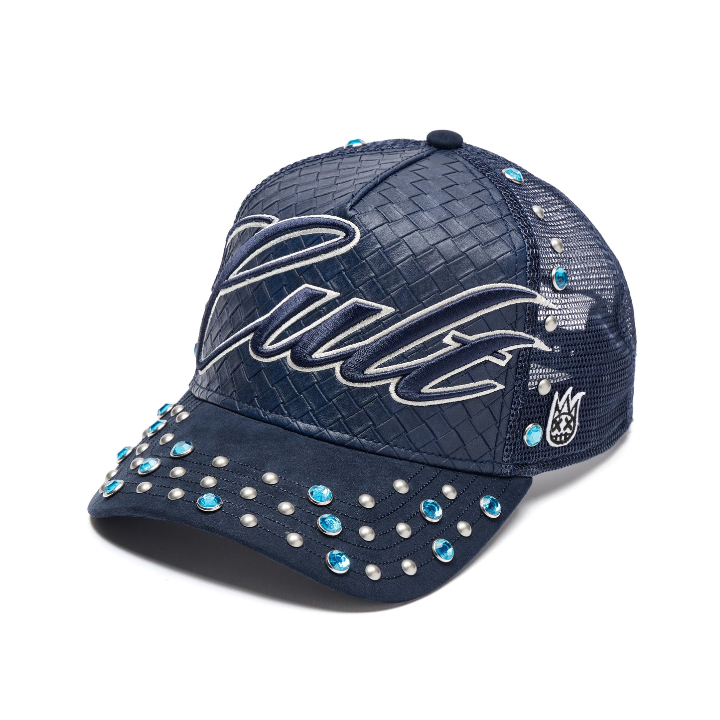 Cult's Mesh Back Trucker Hat "Studs" In Navy