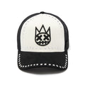 Cult's Mesh Back Trucker Hat "Divine Sounds" In Black/White