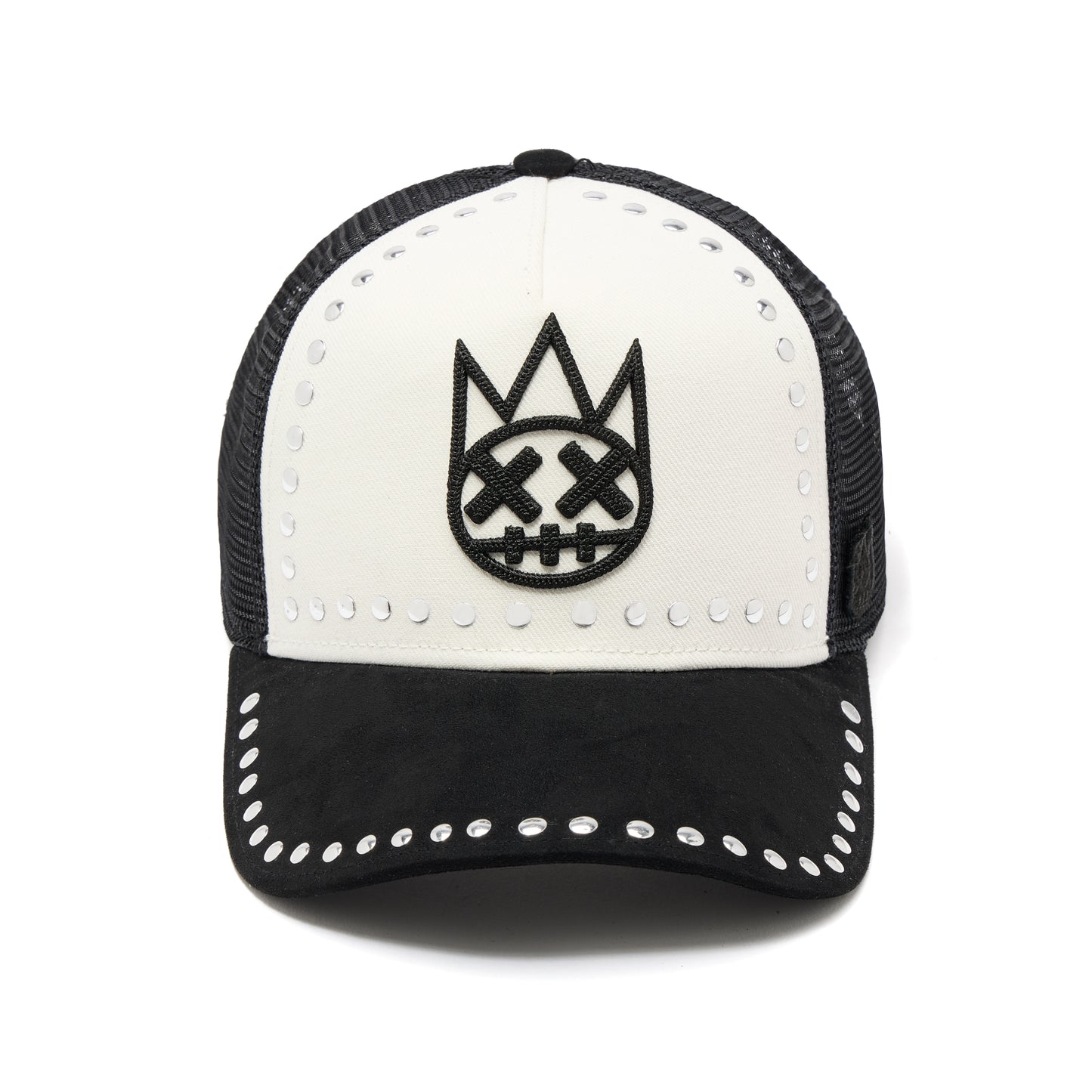 Cult's Mesh Back Trucker Hat "Divine Sounds" In Black/White