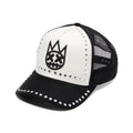 Cult's Mesh Back Trucker Hat "Divine Sounds" In Black/White