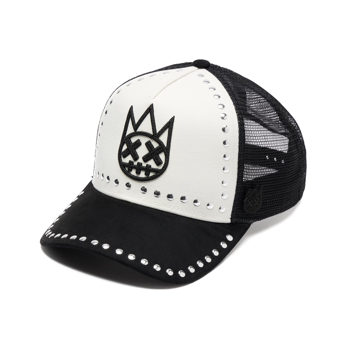 Cult's Mesh Back Trucker Hat "Divine Sounds" In Black/White