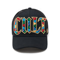 Cult's Mesh Back Trucker Hat "Stained Glass" In Black