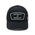 Cult's Mesh Back Trucker Hat "Loyalty Is Royalty" In Black