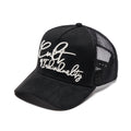 Cult's Mesh Back Trucker Hat "Grasshopper Emb Hat" In Black