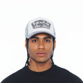 Cult's Mesh Back Trucker Hat "Fxxk Normal, I Want Magic" In Cool Grey
