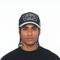 Cult's Mesh Back Trucker Hat "To Create Something New" In Black/Teal