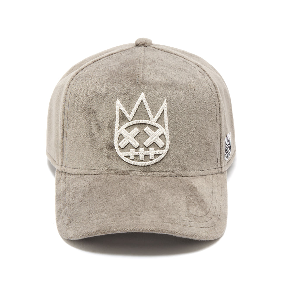 Cult's Mesh Back Logo Trucker Hat "Velour" In Charcoal Grey