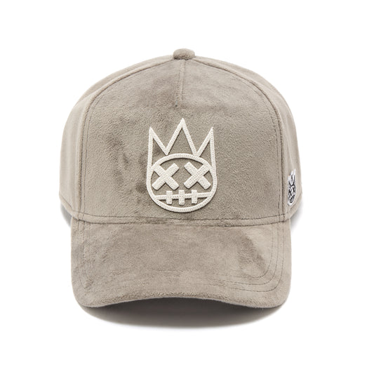 Cult's Mesh Back Logo Trucker Hat "Velour" In Charcoal Grey