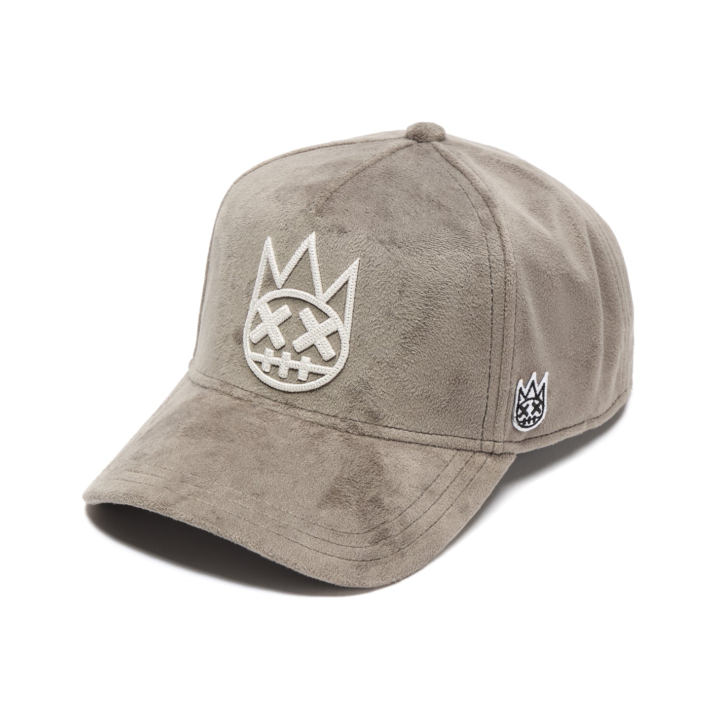 Cult's Mesh Back Logo Trucker Hat "Velour" In Charcoal Grey