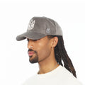 Cult's Mesh Back Logo Trucker Hat "Velour" In Charcoal Grey