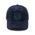 Cult's Mesh Back Trucker Hat "Jacquard" In Navy