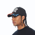 Cult's Mesh Back Trucker Hat "Flame" In Black