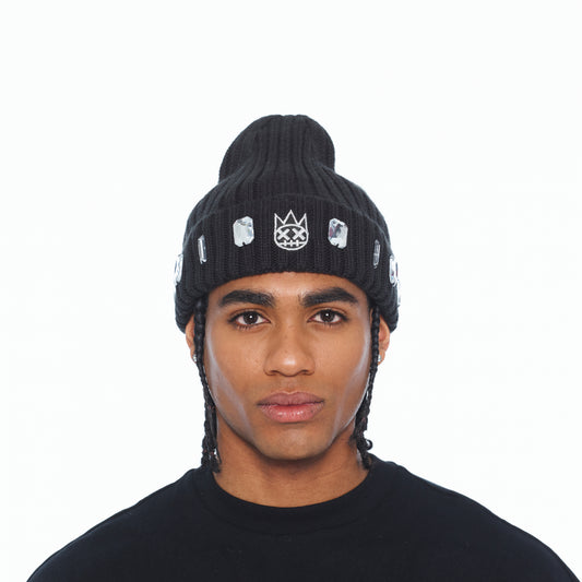 Cult's Knit Hat "Gem" In Black