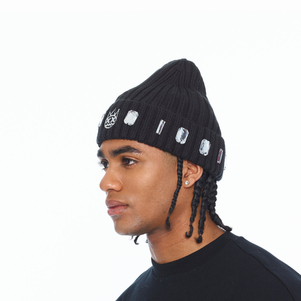 Cult's Knit Hat "Gem" In Black