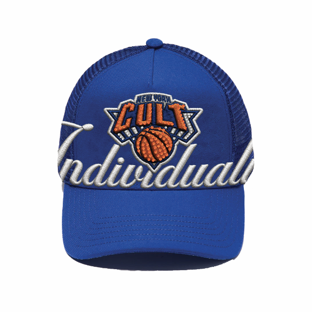 Cult X Knicks Mesh Back Trucker Hat in Princess Blue *PREORDER*