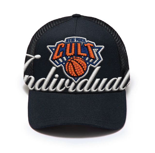 Cult X Knicks Mesh Back Trucker Hat in Black *PREORDER*