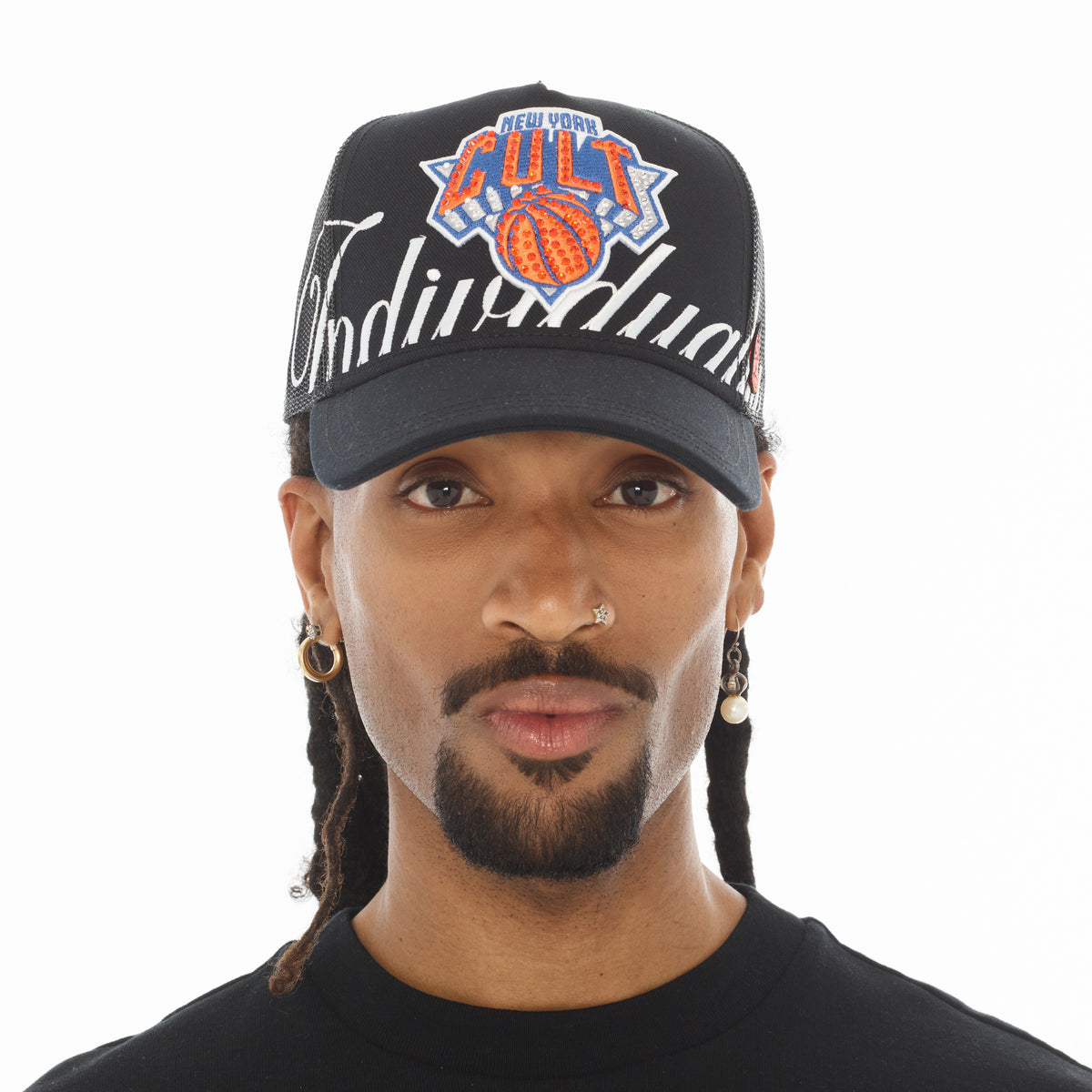 Cult X Knicks Mesh Back Trucker Hat in Black *PREORDER*
