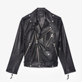 Cult's Classic Vegan Leather Moto Jacket in Black