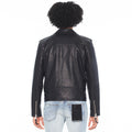Cult's Classic Vegan Leather Moto Jacket in Black
