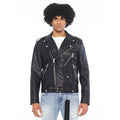 Cult's Classic Vegan Leather Moto Jacket in Black