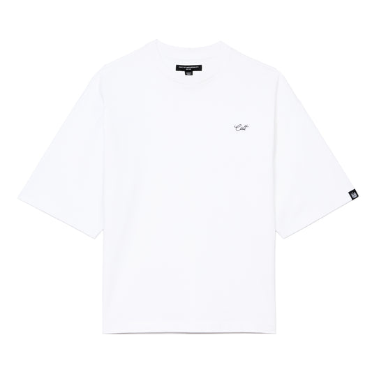 Cult's Oversized Short Sleeve Crew Neck Tee In White