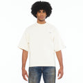Cult's Oversized Short Sleeve Crew Neck Tee In Winter White