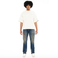 Cult's Oversized Short Sleeve Crew Neck Tee In Winter White
