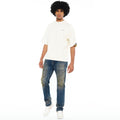 Cult's Oversized Short Sleeve Crew Neck Tee In Winter White