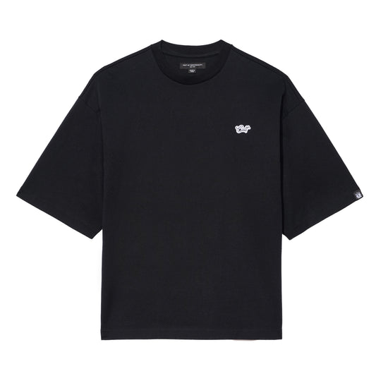 Cult's Oversized Short Sleeve Crew Neck Tee In Black