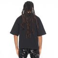 Cult's Oversized Short Sleeve Crew Neck Tee In Black