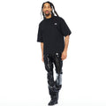 Cult's Oversized Short Sleeve Crew Neck Tee In Black