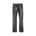 Cult's Vegan Leather Lenny Bootcut 603 Jeans In Black