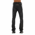 Cult's Vegan Leather Lenny Bootcut 603 Jeans In Black