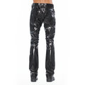 Cult's Patent Leather Lenny Bootcut 603 Jeans In Black
